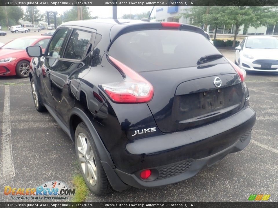 2016 Nissan Juke SL AWD Super Black / Black/Red Photo #2