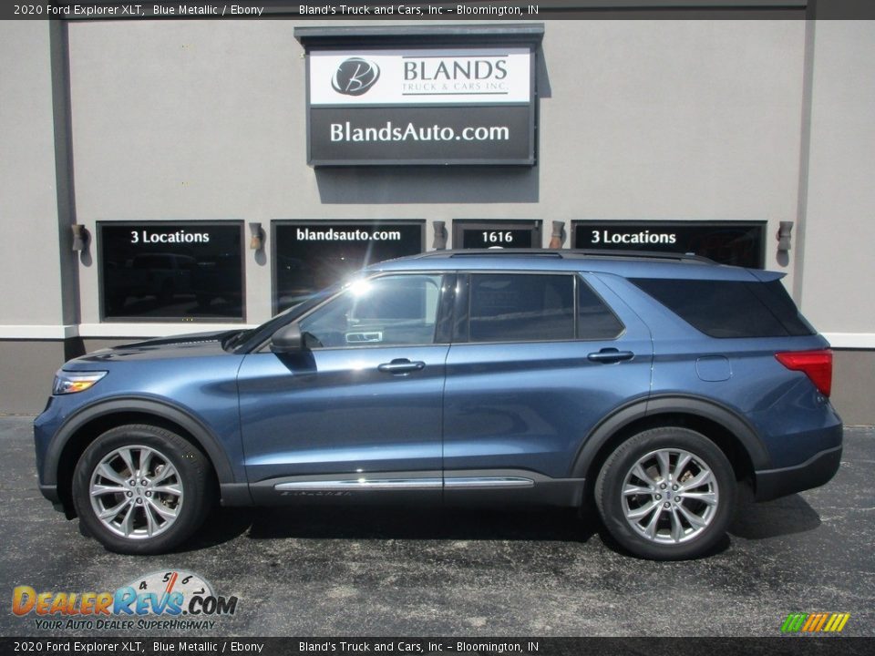 2020 Ford Explorer XLT Blue Metallic / Ebony Photo #1