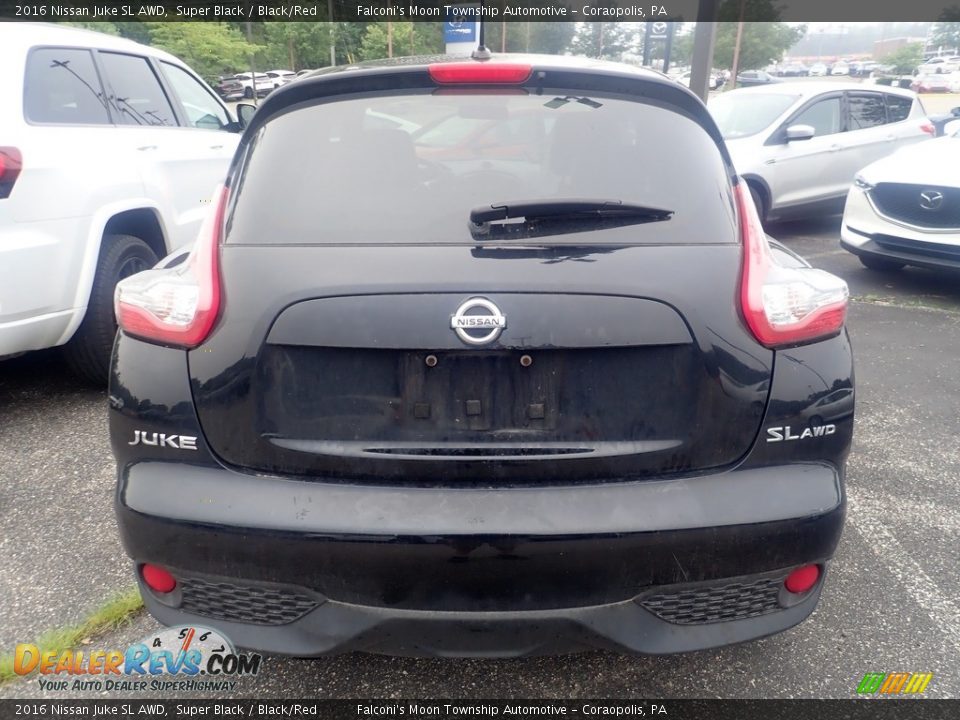 2016 Nissan Juke SL AWD Super Black / Black/Red Photo #3