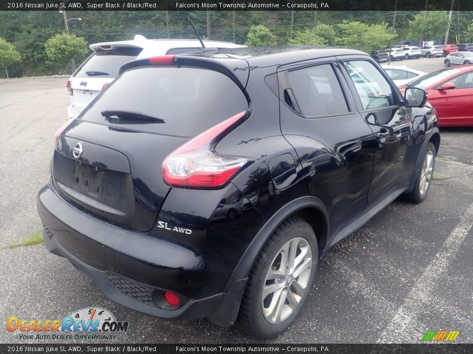 2016 Nissan Juke SL AWD Super Black / Black/Red Photo #4