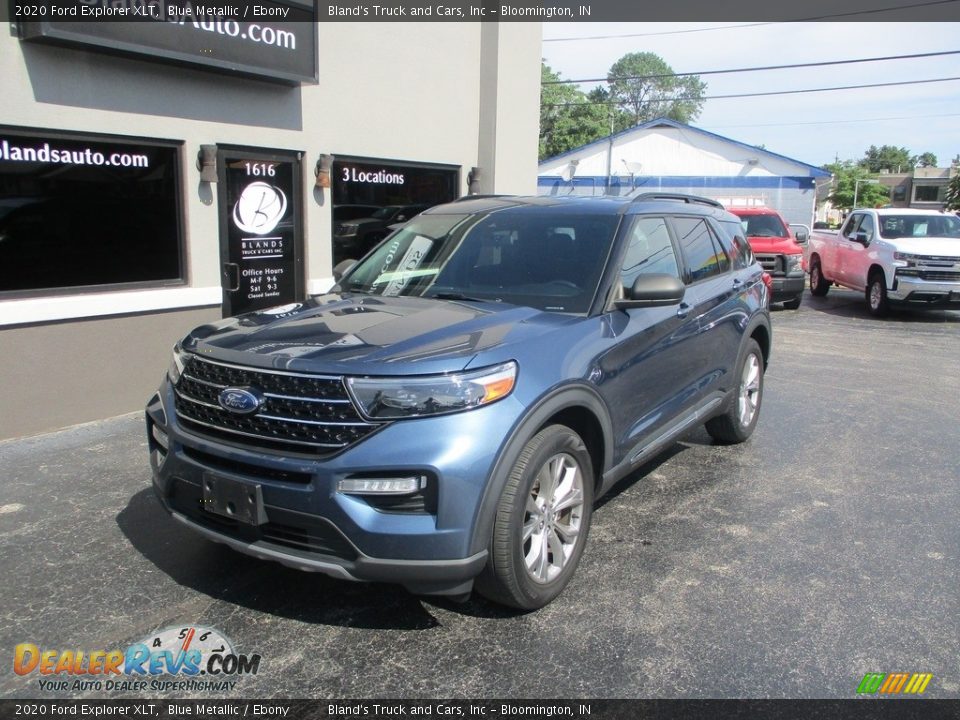 2020 Ford Explorer XLT Blue Metallic / Ebony Photo #2