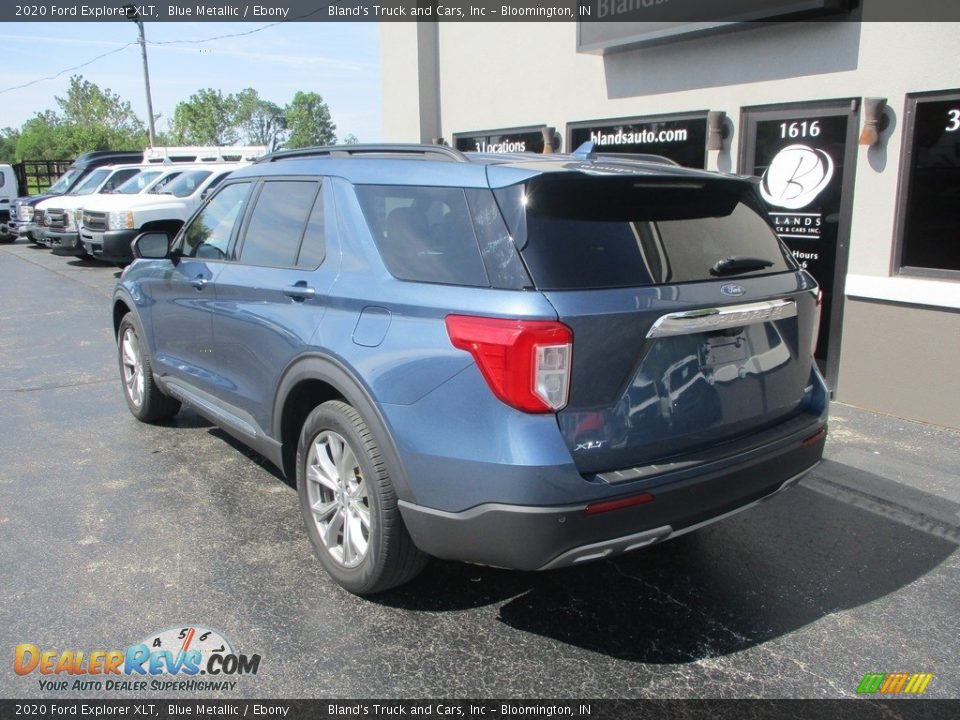 2020 Ford Explorer XLT Blue Metallic / Ebony Photo #3