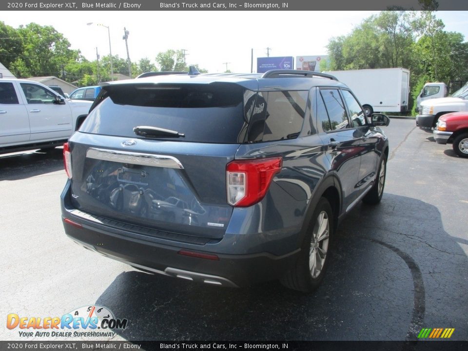 2020 Ford Explorer XLT Blue Metallic / Ebony Photo #4