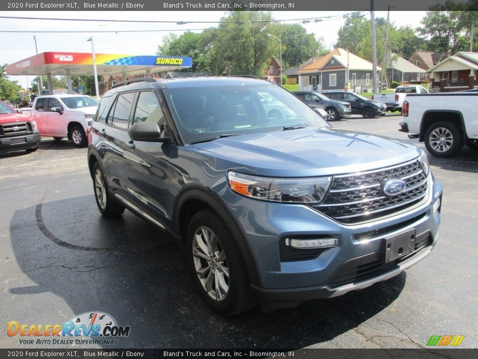 2020 Ford Explorer XLT Blue Metallic / Ebony Photo #5