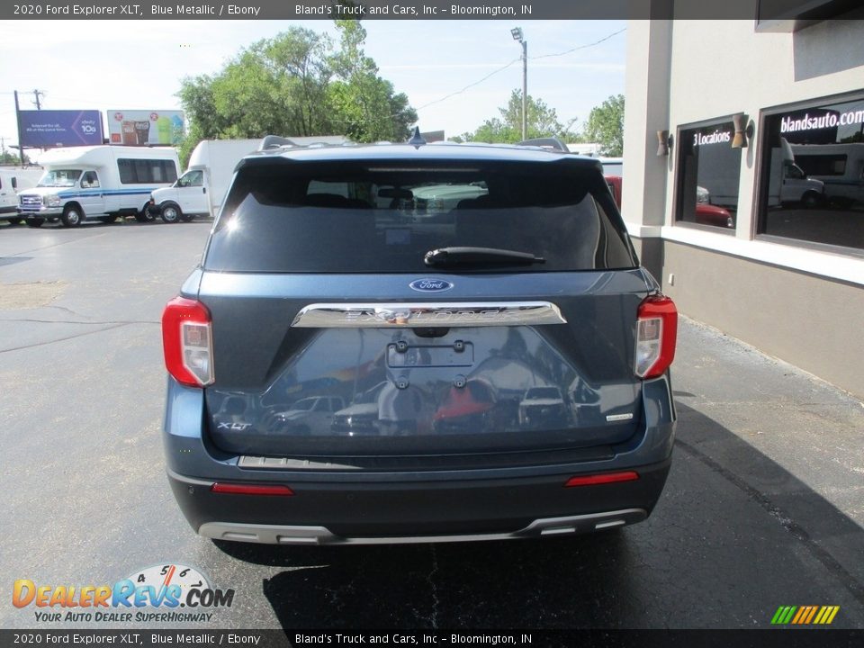 2020 Ford Explorer XLT Blue Metallic / Ebony Photo #28