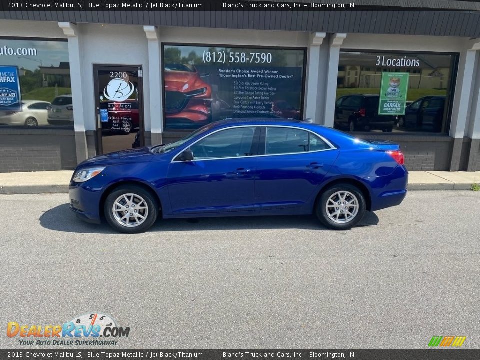 2013 Chevrolet Malibu LS Blue Topaz Metallic / Jet Black/Titanium Photo #1