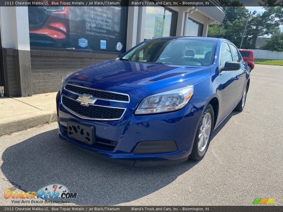 2013 Chevrolet Malibu LS Blue Topaz Metallic / Jet Black/Titanium Photo #2