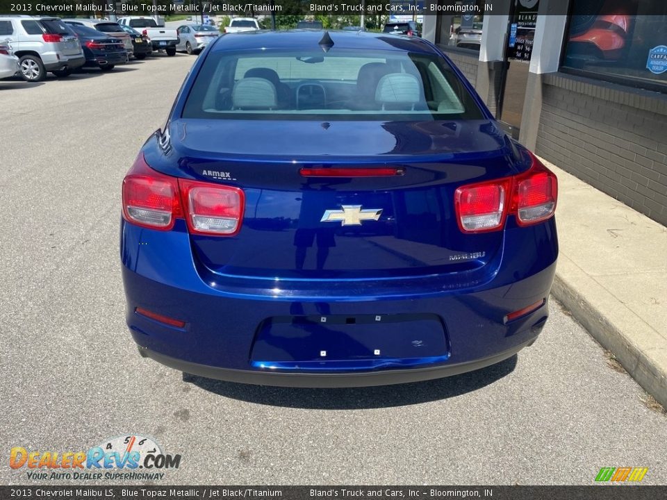 2013 Chevrolet Malibu LS Blue Topaz Metallic / Jet Black/Titanium Photo #19