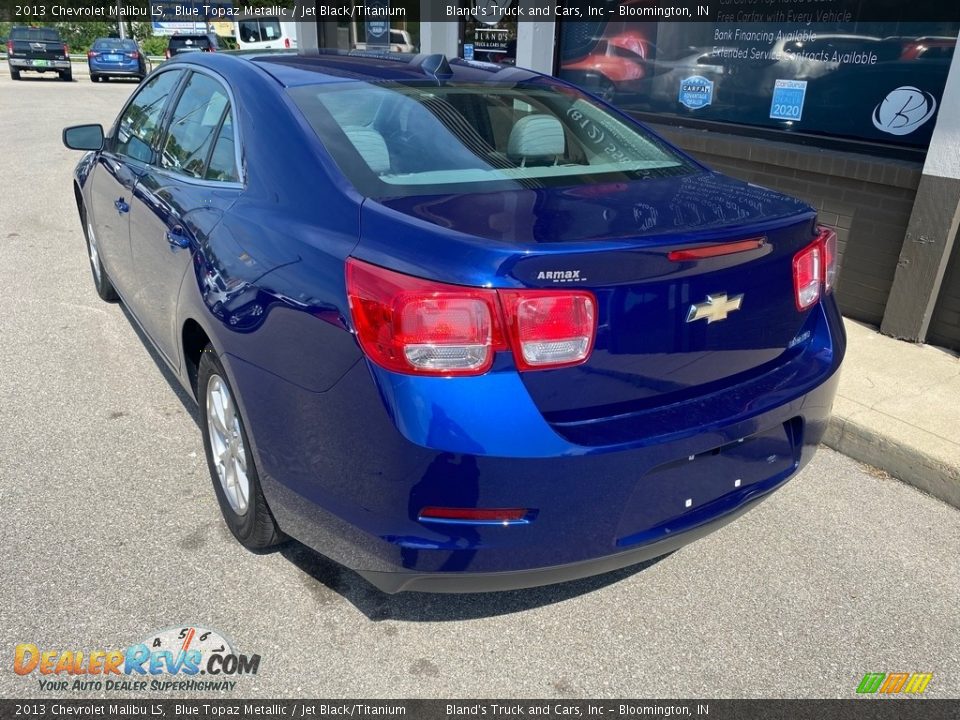 2013 Chevrolet Malibu LS Blue Topaz Metallic / Jet Black/Titanium Photo #20