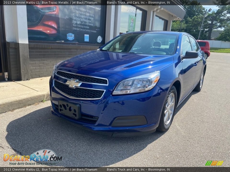 2013 Chevrolet Malibu LS Blue Topaz Metallic / Jet Black/Titanium Photo #26