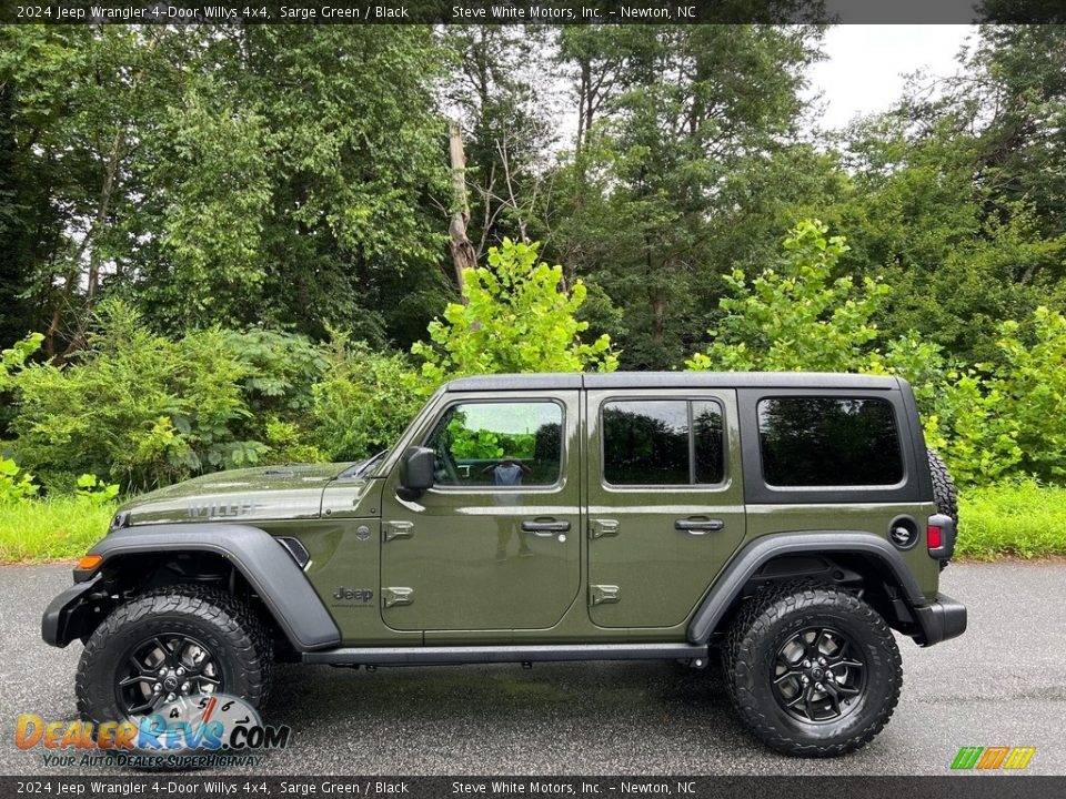 Sarge Green 2024 Jeep Wrangler 4-Door Willys 4x4 Photo #1