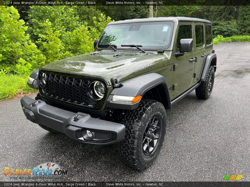 2024 Jeep Wrangler 4-Door Willys 4x4 Sarge Green / Black Photo #2