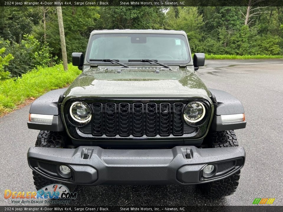 2024 Jeep Wrangler 4-Door Willys 4x4 Sarge Green / Black Photo #3