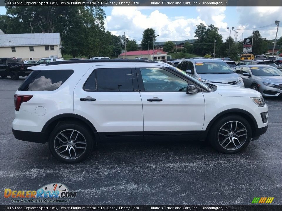 White Platinum Metallic Tri-Coat 2016 Ford Explorer Sport 4WD Photo #5