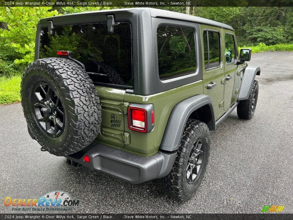 2024 Jeep Wrangler 4-Door Willys 4x4 Sarge Green / Black Photo #6