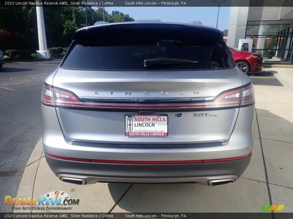 2020 Lincoln Nautilus Reserve AWD Silver Radiance / Coffee Photo #3