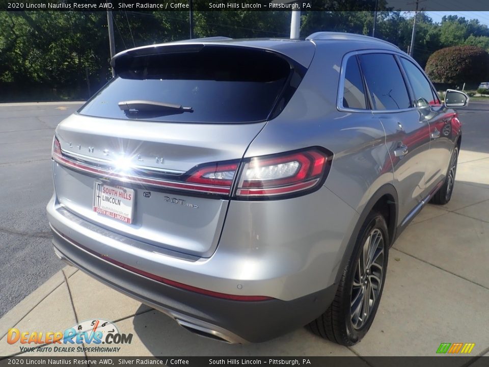 2020 Lincoln Nautilus Reserve AWD Silver Radiance / Coffee Photo #5