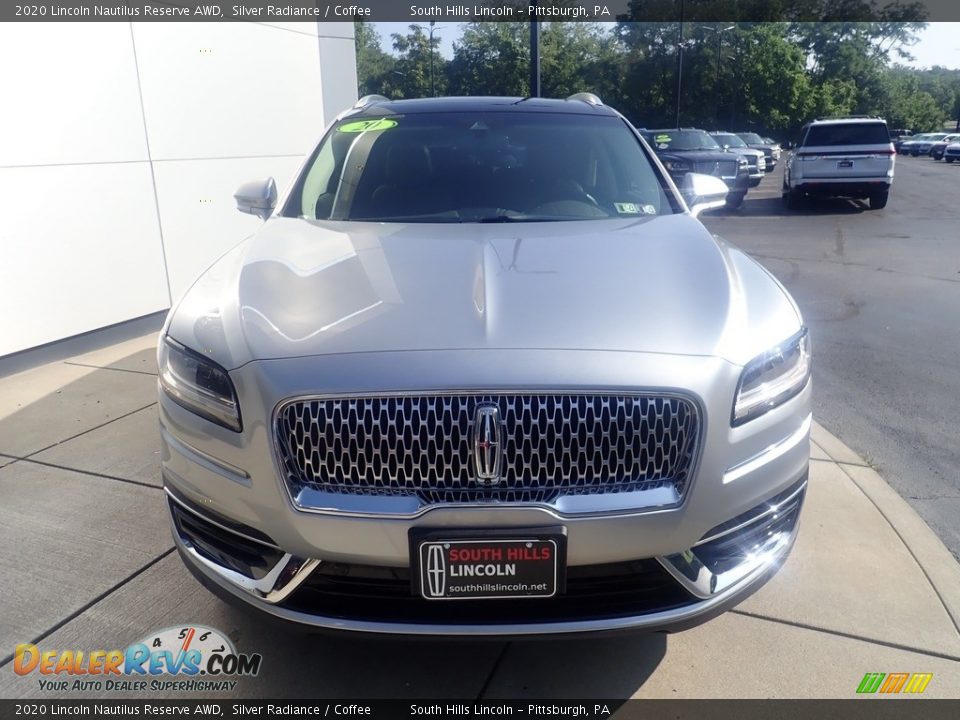2020 Lincoln Nautilus Reserve AWD Silver Radiance / Coffee Photo #8