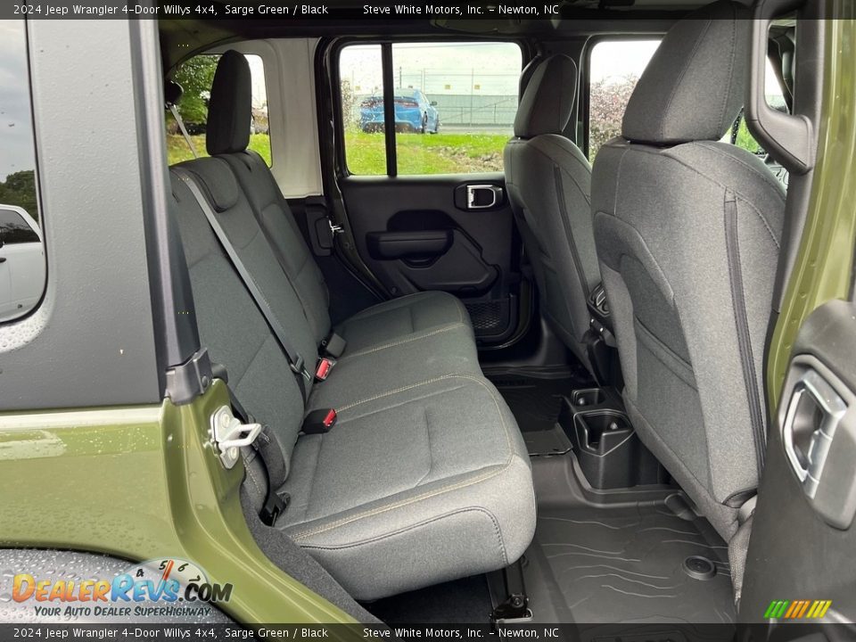 Rear Seat of 2024 Jeep Wrangler 4-Door Willys 4x4 Photo #16