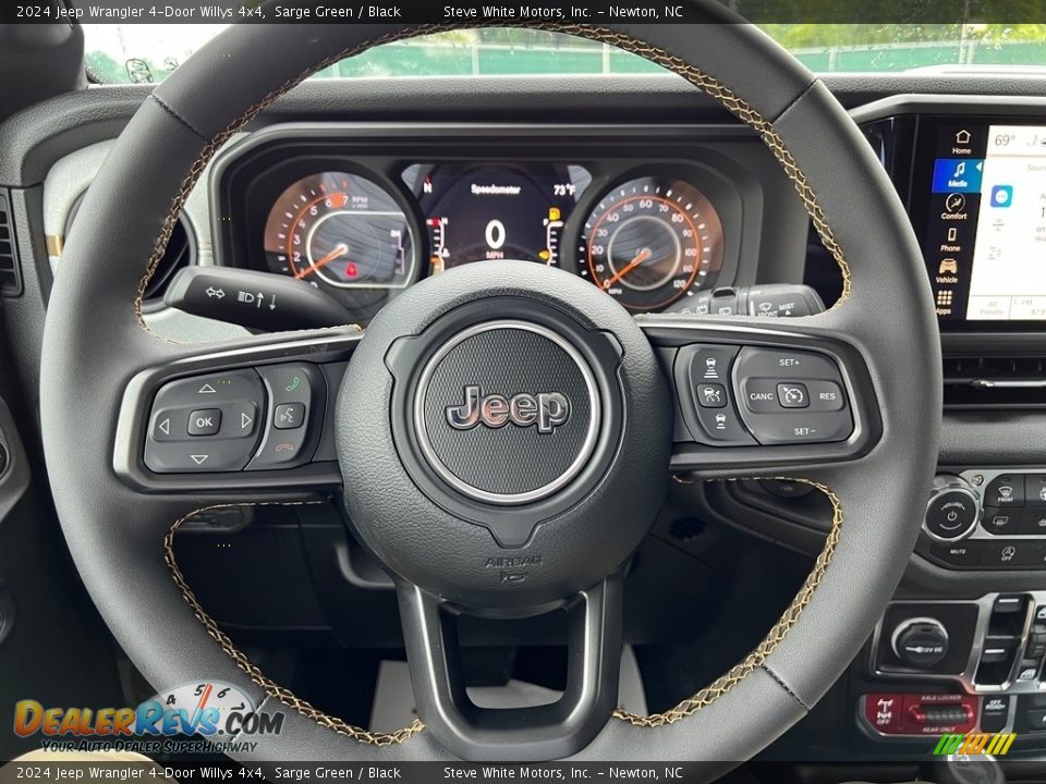 2024 Jeep Wrangler 4-Door Willys 4x4 Steering Wheel Photo #19