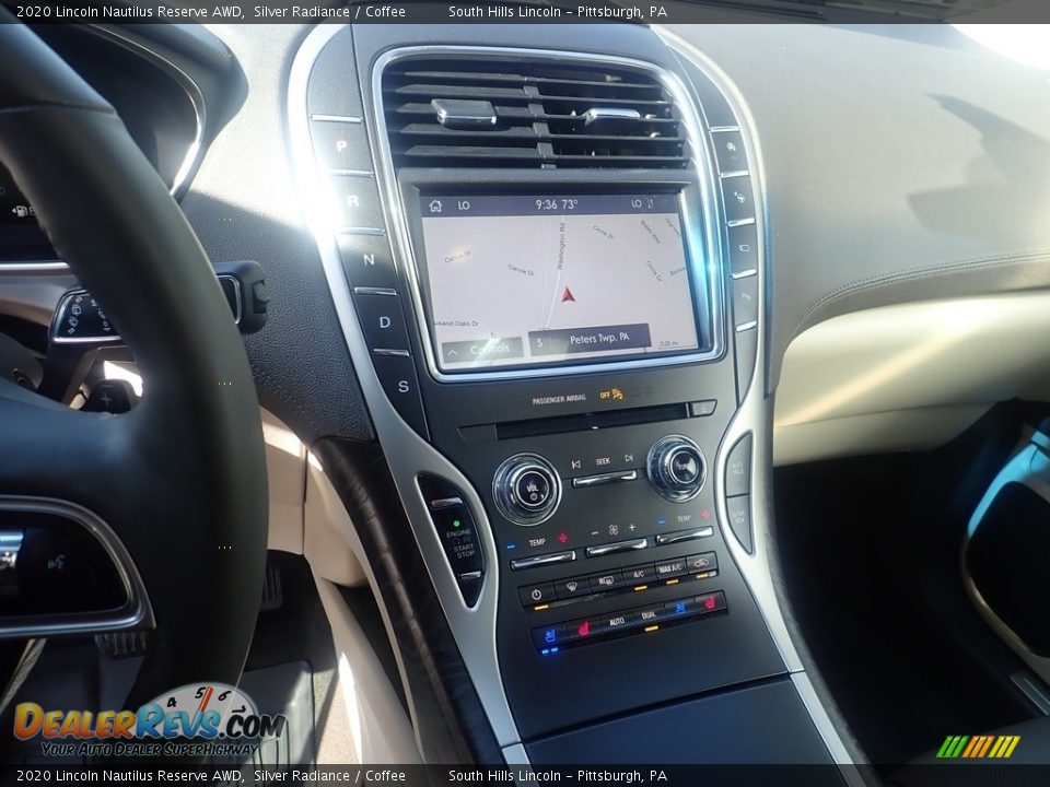 2020 Lincoln Nautilus Reserve AWD Silver Radiance / Coffee Photo #21