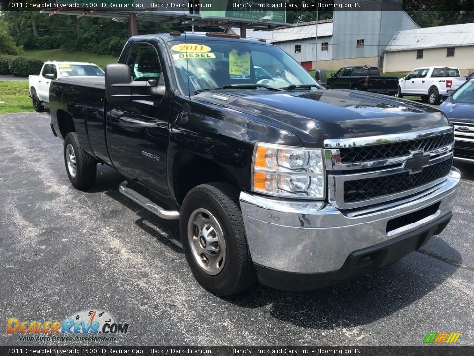 Black 2011 Chevrolet Silverado 2500HD Regular Cab Photo #4