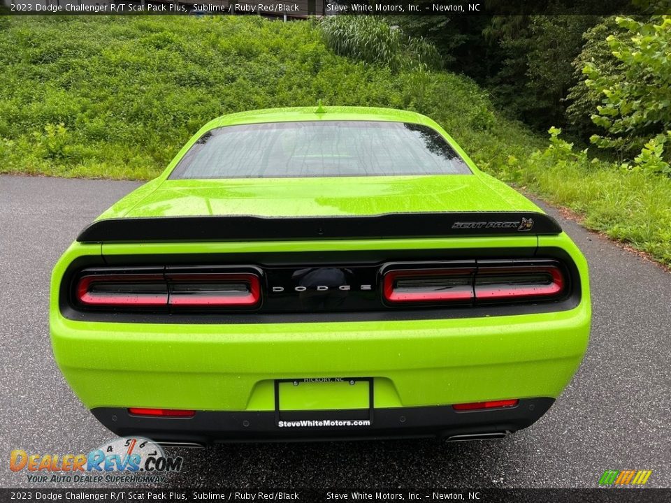 2023 Dodge Challenger R/T Scat Pack Plus Sublime / Ruby Red/Black Photo #7