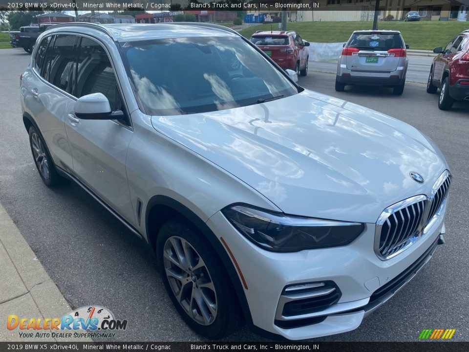 2019 BMW X5 xDrive40i Mineral White Metallic / Cognac Photo #5