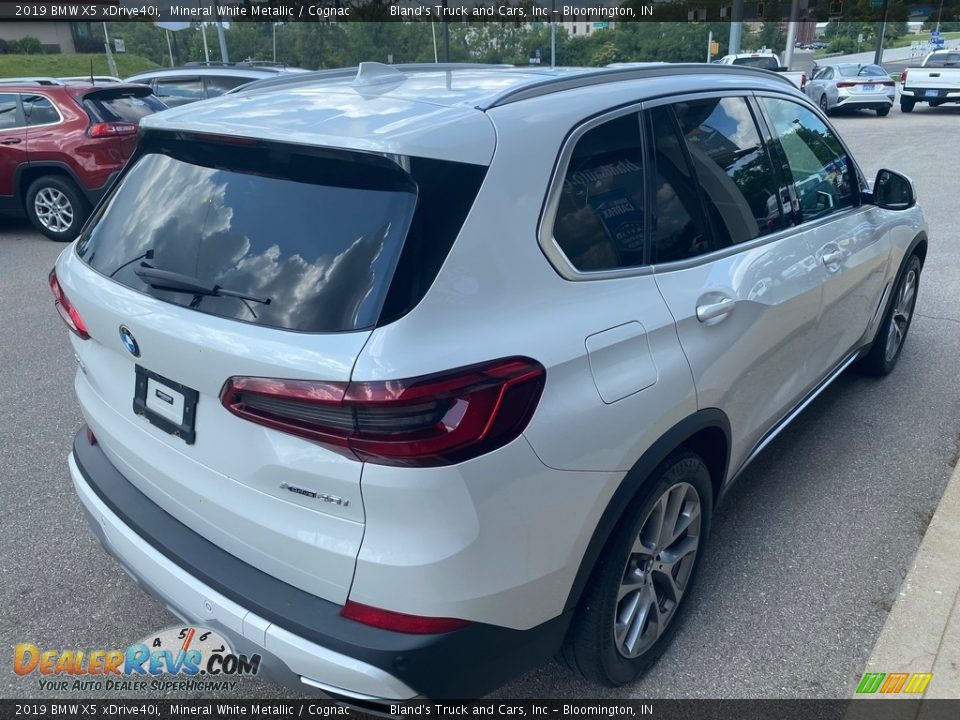 2019 BMW X5 xDrive40i Mineral White Metallic / Cognac Photo #9