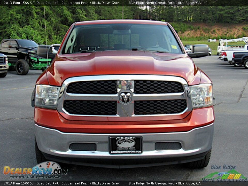 2013 Ram 1500 SLT Quad Cab 4x4 Copperhead Pearl / Black/Diesel Gray Photo #8