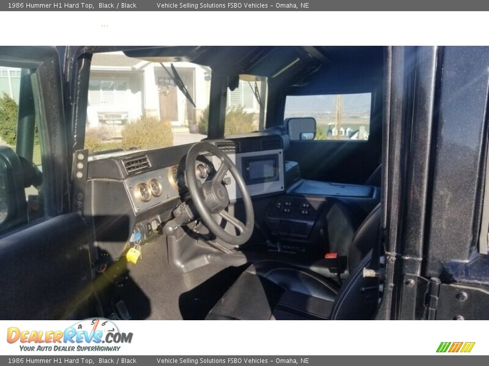 Black Interior - 1986 Hummer H1 Hard Top Photo #7