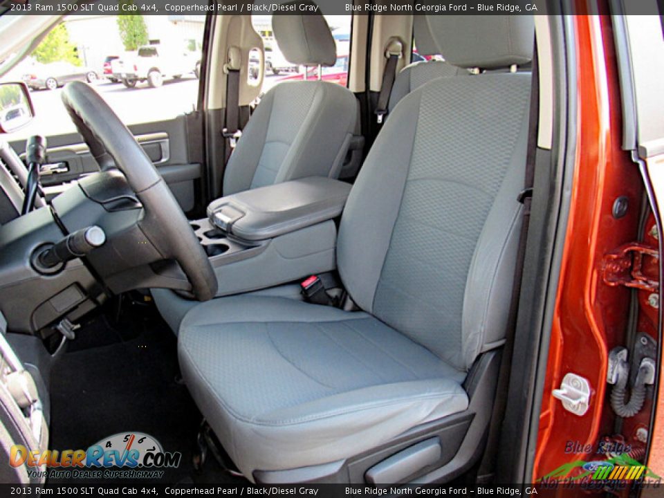 Front Seat of 2013 Ram 1500 SLT Quad Cab 4x4 Photo #11