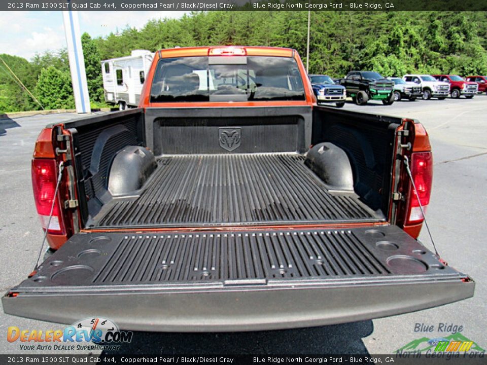 2013 Ram 1500 SLT Quad Cab 4x4 Copperhead Pearl / Black/Diesel Gray Photo #14