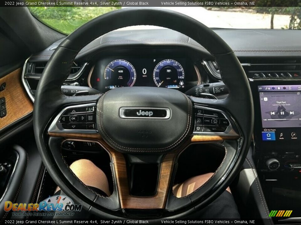 2022 Jeep Grand Cherokee L Summit Reserve 4x4 Steering Wheel Photo #2