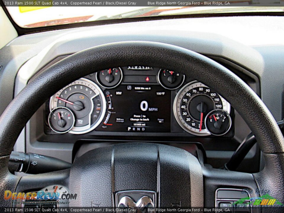 2013 Ram 1500 SLT Quad Cab 4x4 Gauges Photo #18