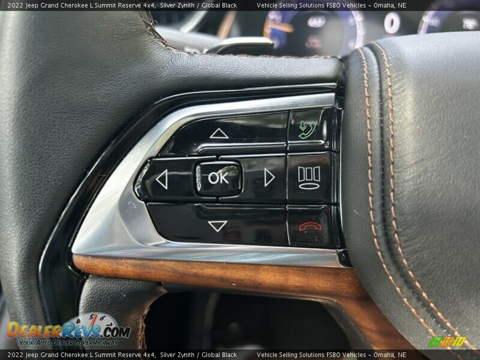 2022 Jeep Grand Cherokee L Summit Reserve 4x4 Steering Wheel Photo #7