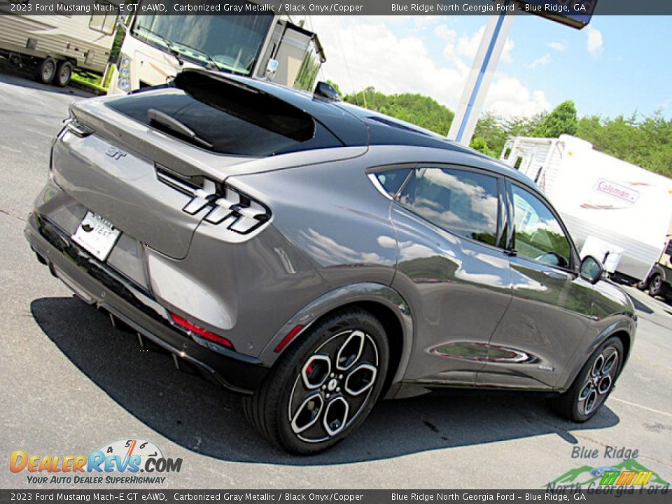 2023 Ford Mustang Mach-E GT eAWD Carbonized Gray Metallic / Black Onyx/Copper Photo #23