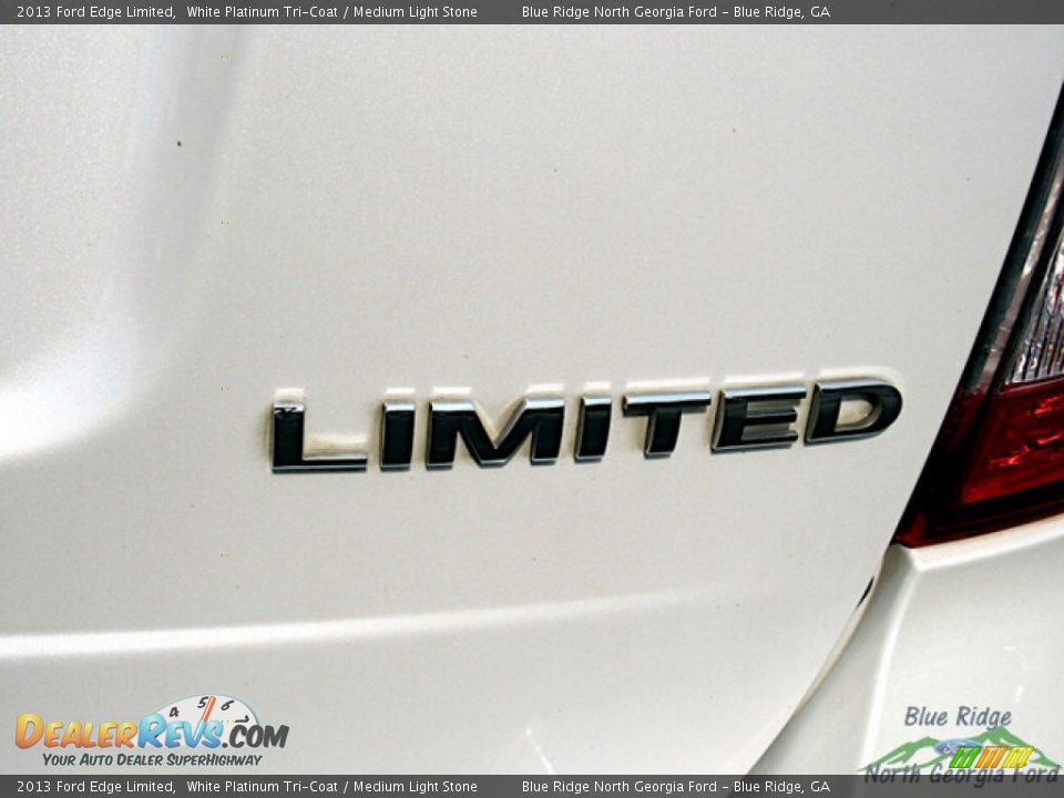 2013 Ford Edge Limited White Platinum Tri-Coat / Medium Light Stone Photo #31
