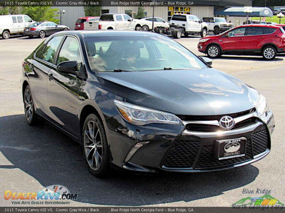 2015 Toyota Camry XSE V6 Cosmic Gray Mica / Black Photo #7