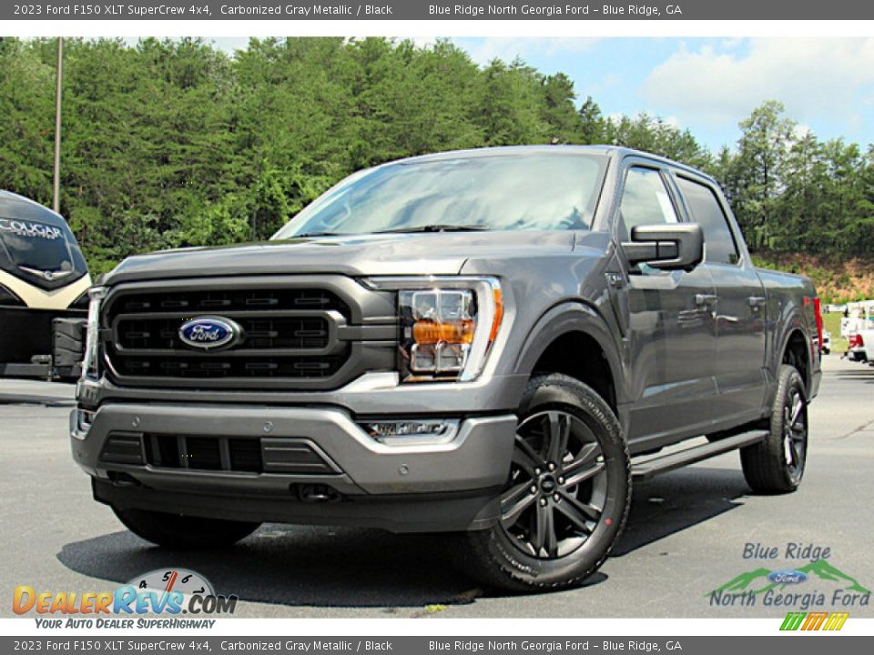 2023 Ford F150 XLT SuperCrew 4x4 Carbonized Gray Metallic / Black Photo #1