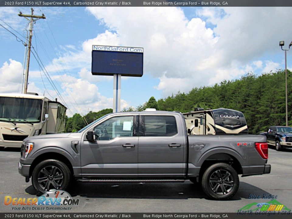 2023 Ford F150 XLT SuperCrew 4x4 Carbonized Gray Metallic / Black Photo #2