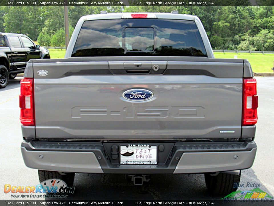 2023 Ford F150 XLT SuperCrew 4x4 Carbonized Gray Metallic / Black Photo #4