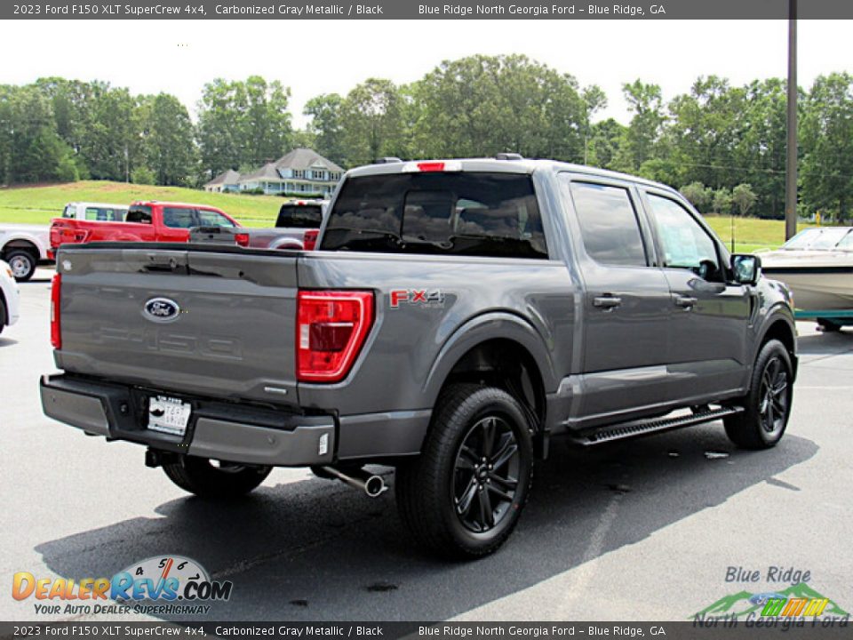 2023 Ford F150 XLT SuperCrew 4x4 Carbonized Gray Metallic / Black Photo #5