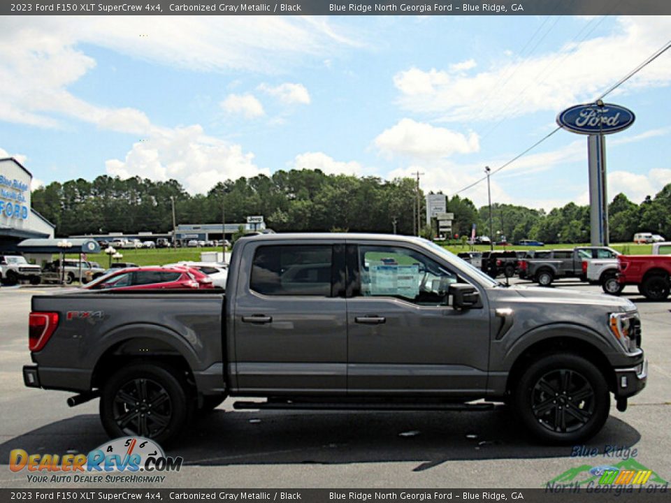 2023 Ford F150 XLT SuperCrew 4x4 Carbonized Gray Metallic / Black Photo #6