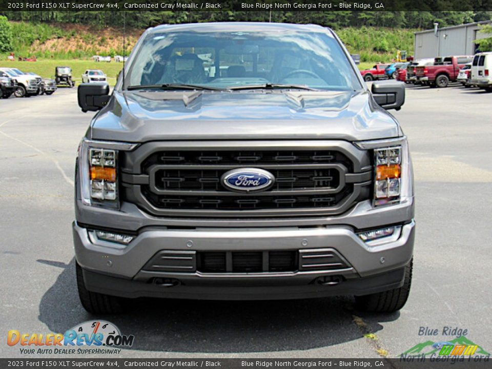 2023 Ford F150 XLT SuperCrew 4x4 Carbonized Gray Metallic / Black Photo #8