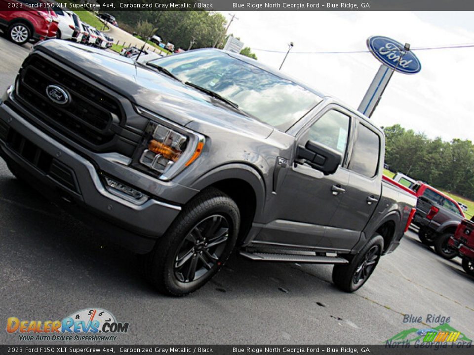 2023 Ford F150 XLT SuperCrew 4x4 Carbonized Gray Metallic / Black Photo #27