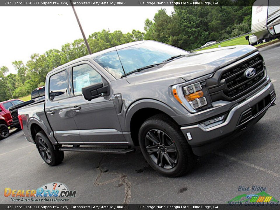 2023 Ford F150 XLT SuperCrew 4x4 Carbonized Gray Metallic / Black Photo #28