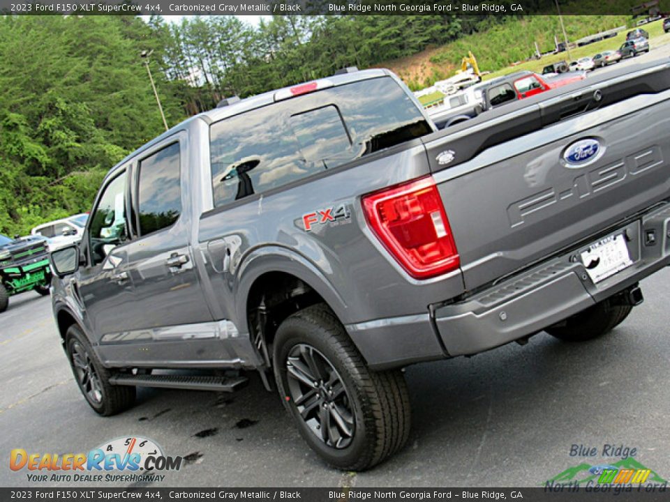 2023 Ford F150 XLT SuperCrew 4x4 Carbonized Gray Metallic / Black Photo #30