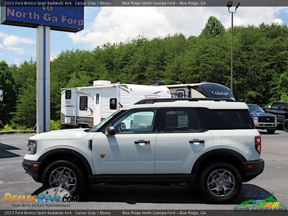 2023 Ford Bronco Sport Badlands 4x4 Cactus Gray / Ebony Photo #2