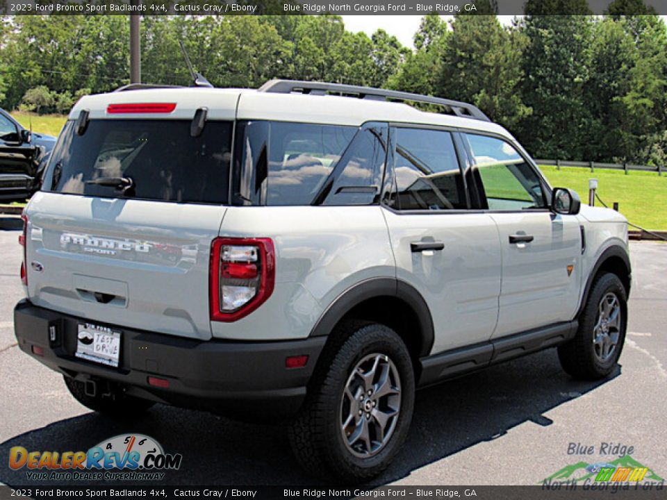 2023 Ford Bronco Sport Badlands 4x4 Cactus Gray / Ebony Photo #5